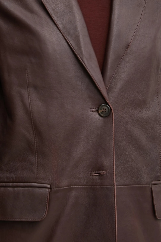 Кожаный пиджак Forte Forte 13214.myjacket бордо