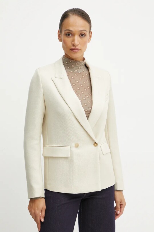 Forte Forte geaca de lana cu captuseala bej 13217.myjacket