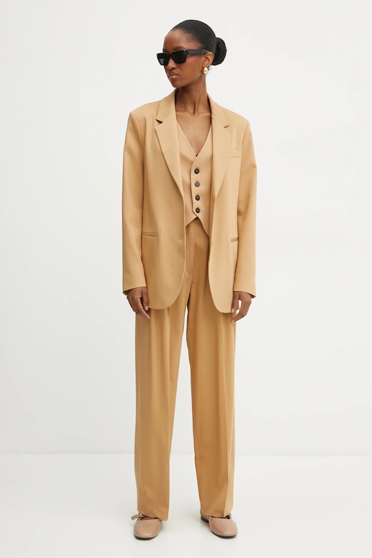 Пиджак с примесью шерсти Forte Forte 13219.myjacket жёлтый AW24