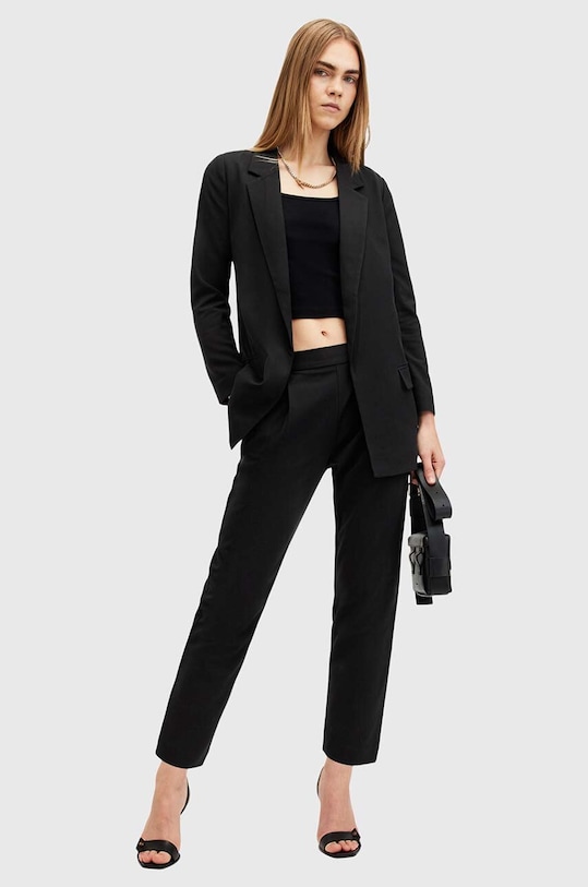 AllSaints marynarka ALEIDA TRI BLAZER W008QZ czarny