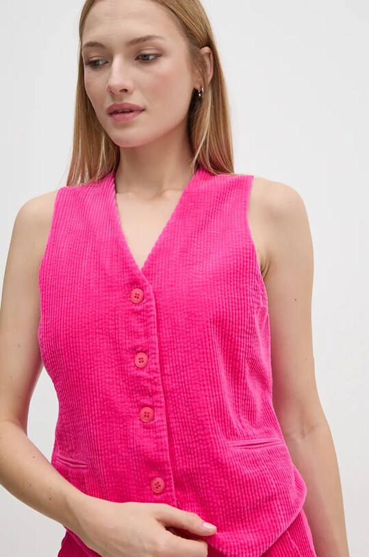 La Petite Française kamizelka sztruksowa PFGOURMAND różowy PFGOURMAND