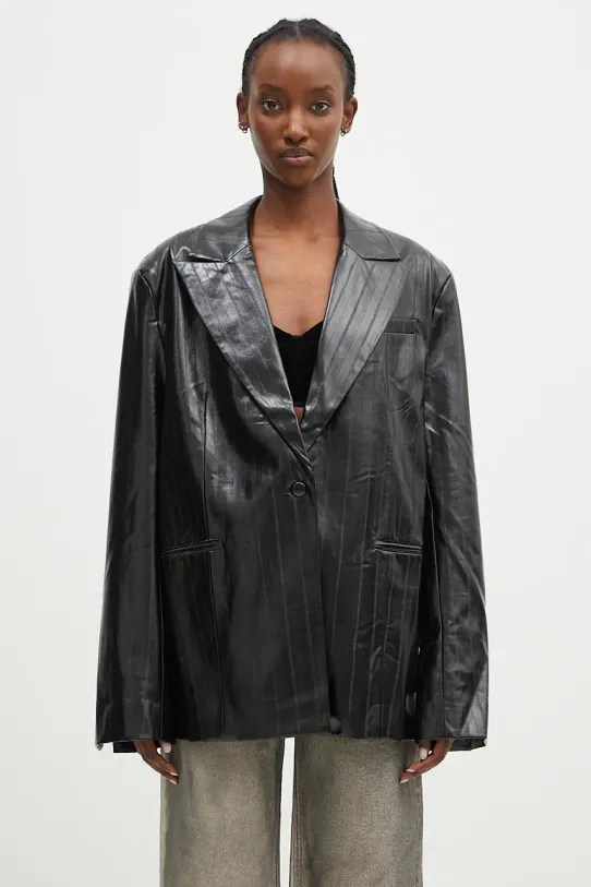 Піджак Rotate Coated Oversized Blazer з підкладкою чорний 112958100