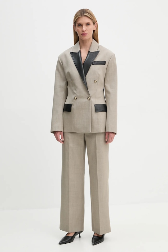 Nanushka geacă de lână PACEY NW24FWJK36770 bej AW24