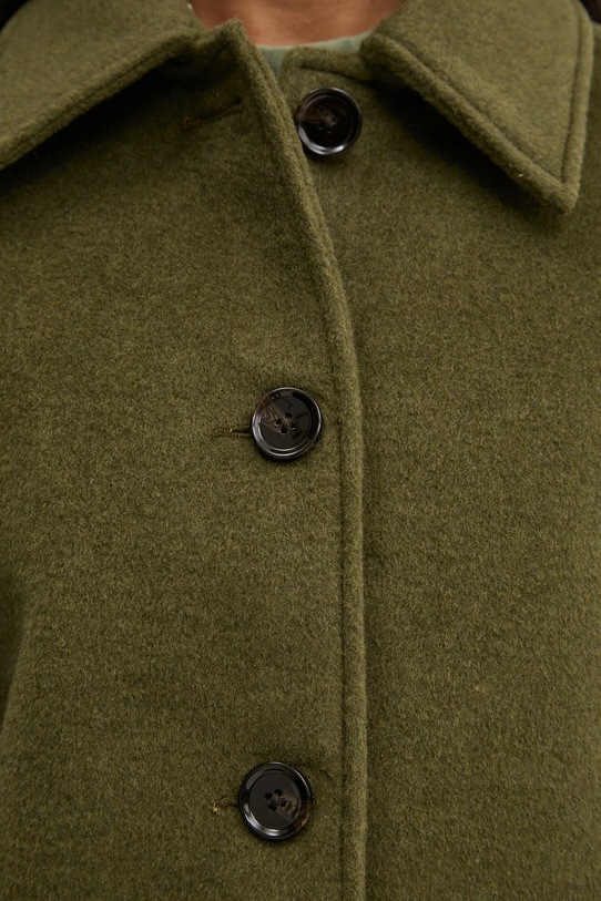 Вълнено яке Abercrombie & Fitch KI144.4168.340 зелен