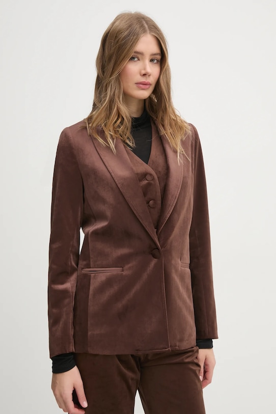 Пиджак La Petite Française с подкладкой коричневый PFVACARME