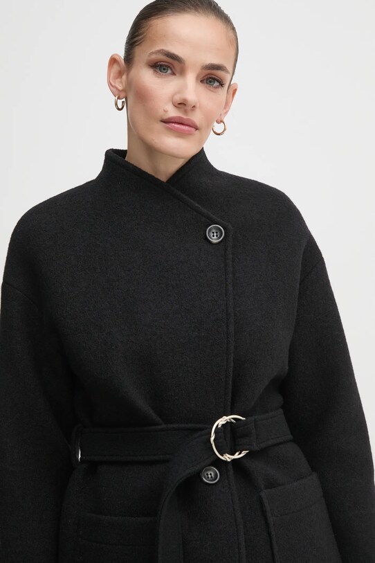 La Petite Française cappotto in lana PFVITALE nero
