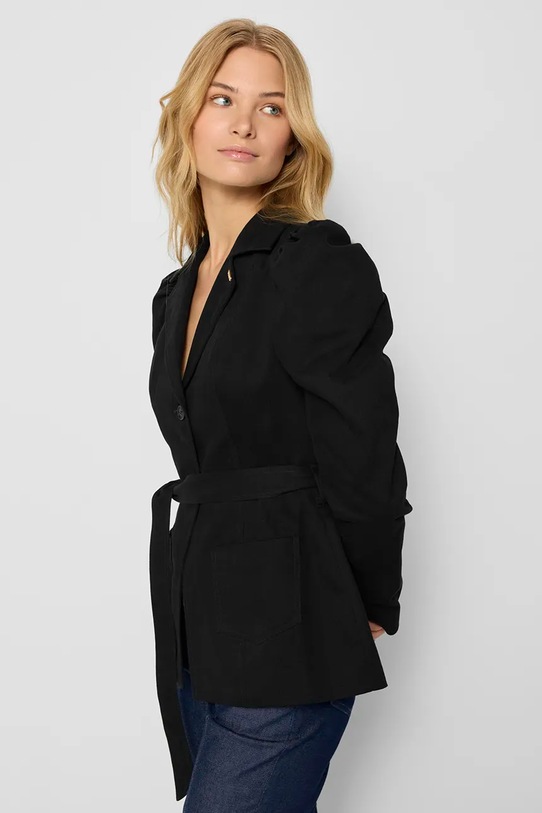 Bavlněné sako Bizuu DICTINI DICTINI.CZARNY.AW24 černá AW24