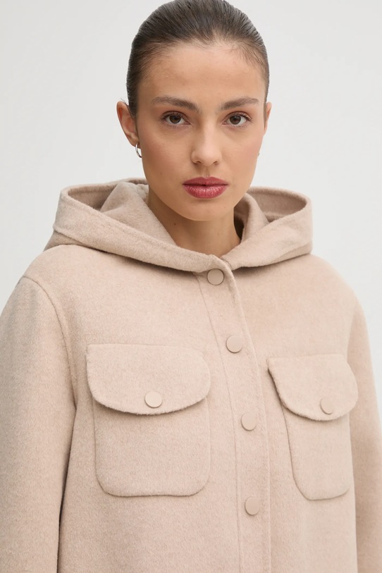Куртка з домішкою вовни Pedro del Hierro 6758300 бежевий