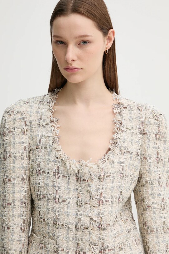 Пиджак с примесью шерсти MUNTHE SABU бежевый 244151424403