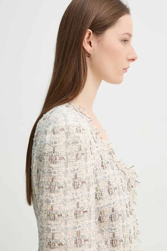 Пиджак с примесью шерсти MUNTHE SABU 244151424403 бежевый