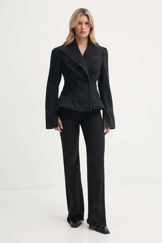 K+LUSHA jacheta denim KLW09006DF139KLW55 negru AW24