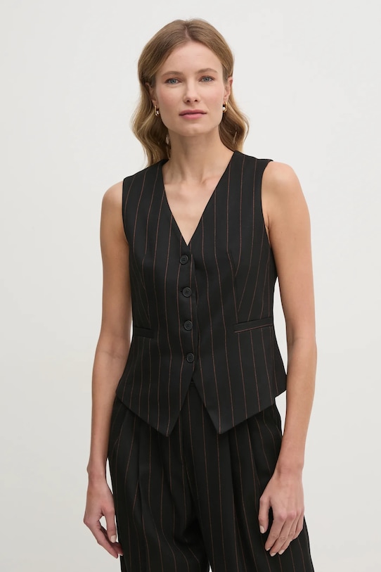 Sandro Ferrone kamizelka czarny S25YBEFREDDY