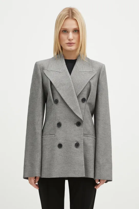 Sako JW Anderson Hourglass Tailored Jacket oversize sivá JK0343.PG1640.929