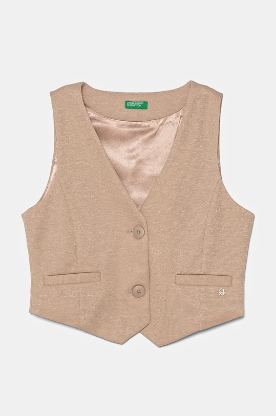 United Colors of Benetton kamizelka dziecięca dzianina różowy 2SQBCJ00V.G.Seasonal