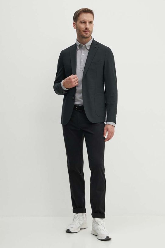 Blazer s příměsí vlny Michael Kors MK0SB01003 zelená AW24