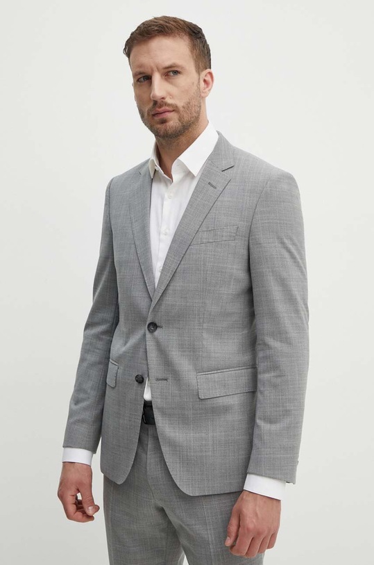 Odzież BOSS garnitur z domieszką wełny 50521670 szary