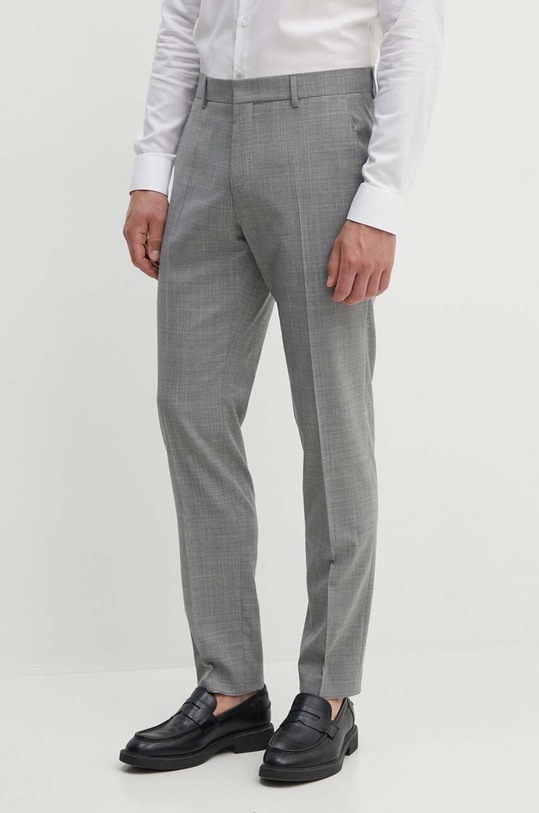 BOSS garnitur z domieszką wełny szary 50521670