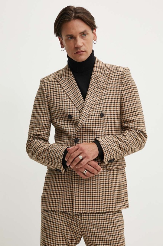 HUGO marynarka tkanina brązowy 50520356