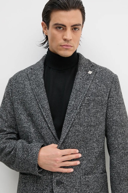 Marc O'Polo marynarka z domieszką wełny szary 429612280040