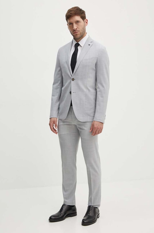 Vlnené sako Michael Kors MK0SB01025 sivá AW24