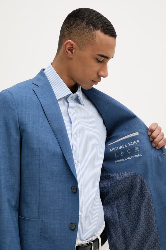 Michael Kors елек с едноредно закопчаване мъжки с вълна MK0SB01025