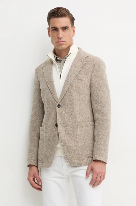 Joop! marynarka z domieszką wełny 30043756 beżowy