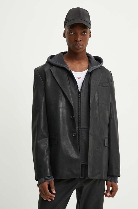 Diesel sacou din lana J-STANLEY negru A14144.0IPAA