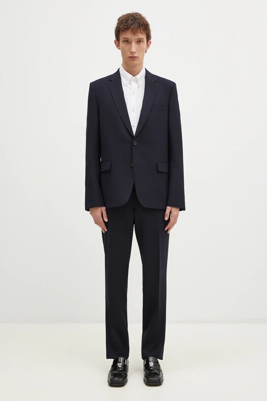Paul Smith garnitur wełniany tkanina granatowy M1R.1457.M00001