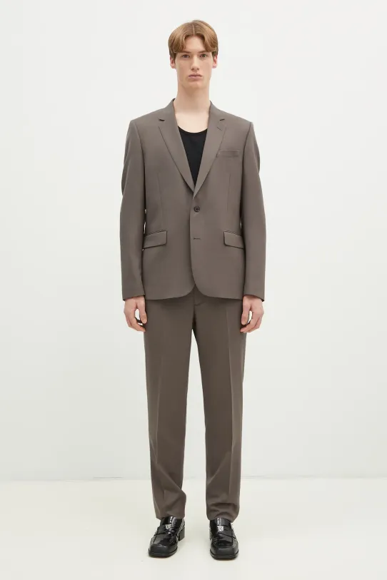 Vlnený oblek Paul Smith vlna hnedá M1R.1457.M00001