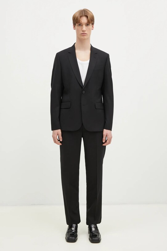 Paul Smith garnitur wełniany tkanina czarny M1R.1457.M00001