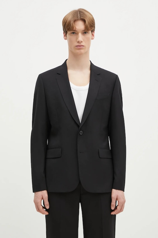 Vlnený oblek Paul Smith M1R.1457.M00001 čierna SS25