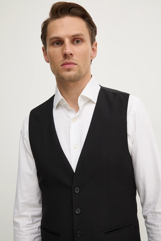 Sisley kamizelka czarny 2KI3SJ005