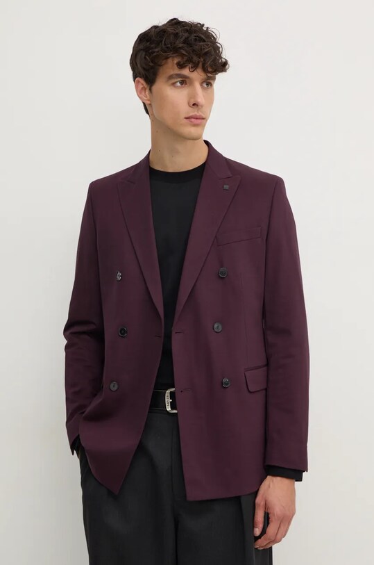 Karl Lagerfeld giacca semplice granata 544031.155201