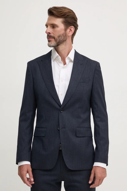 BOSS garnitur wełniany 50528147 granatowy AW24