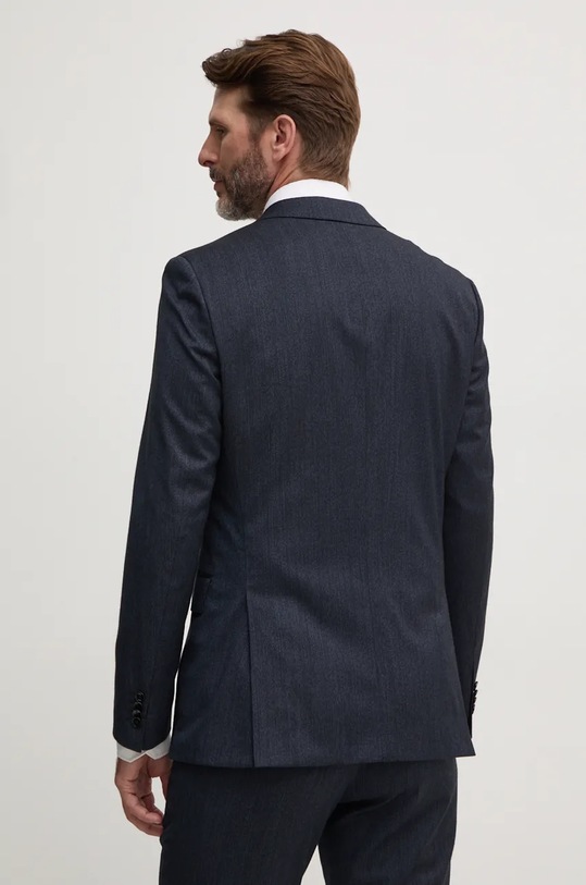 Odzież BOSS garnitur wełniany 50528147 granatowy