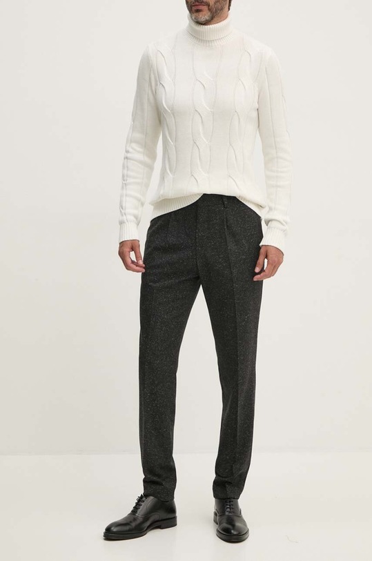 BOSS costum de lana negru 50529456