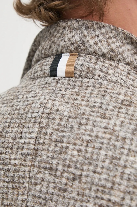 Blazer s příměsí vlny BOSS 50528199 béžová