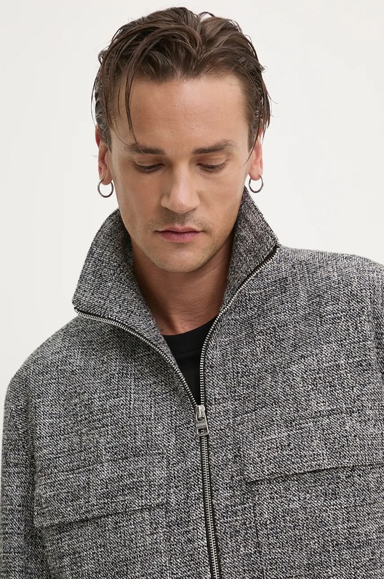Куртка з домішкою вовни HUGO сірий 50524900