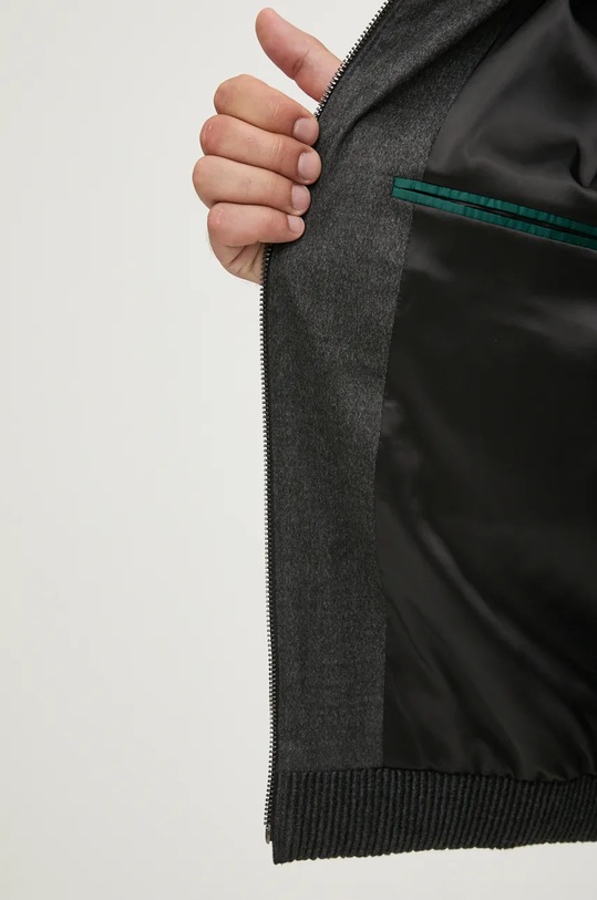 HUGO jacheta bomber din amestec de lana 50525020 gri