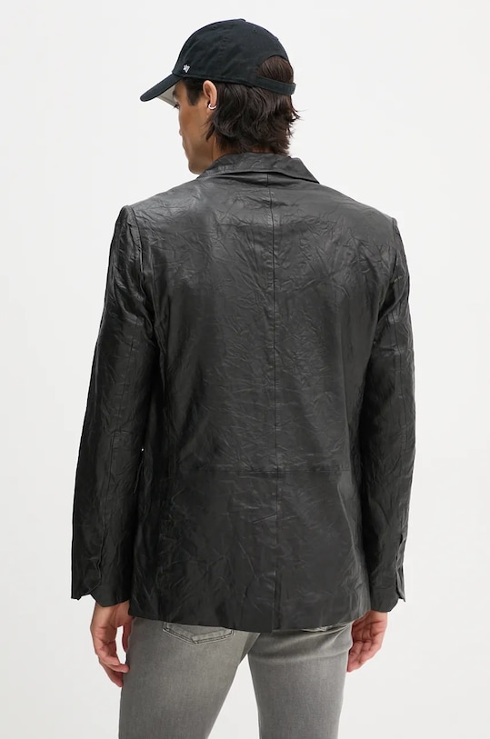 Îmbrăcăminte ZADIG&VOLTAIRE sacou de piele RMBL00006 negru