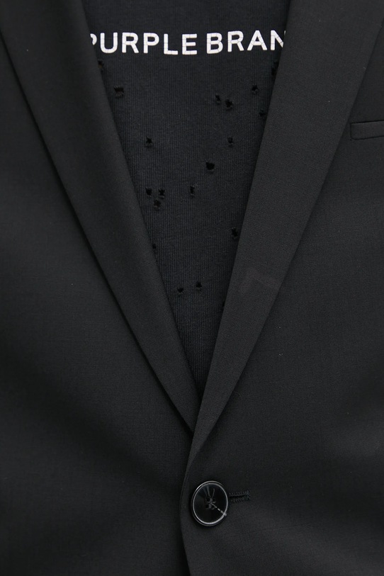 Vlněný oblek HUGO 50450994 černá