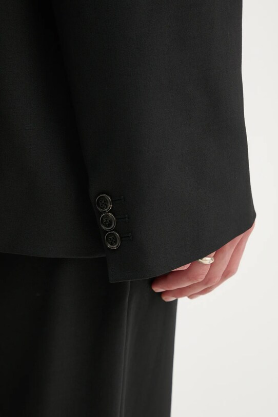 Nanushka wool blend blazer CEDRIC NM24FWJK24499 black