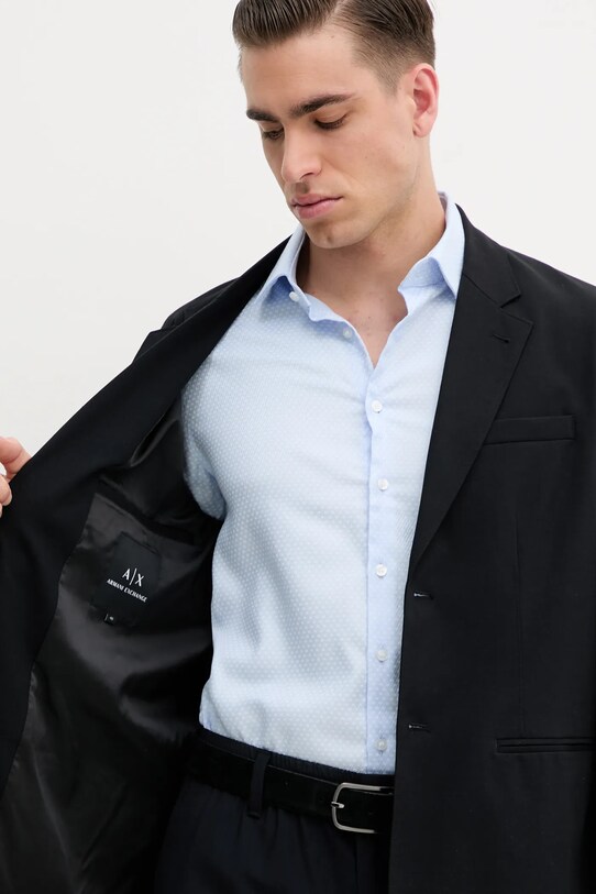Armani Exchange marynarka z domieszką wełny XM000131.AF10897