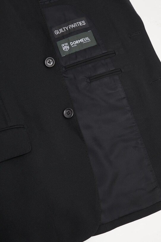 Шерстяной пиджак Wacko Maria Single Breasted 24FW.WMO.SU01 чёрный