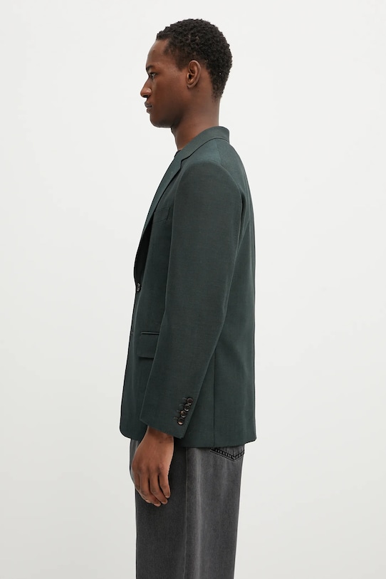 Вовняний піджак Wacko Maria Single Breasted 24FW.WMO.SU06 зелений AW24