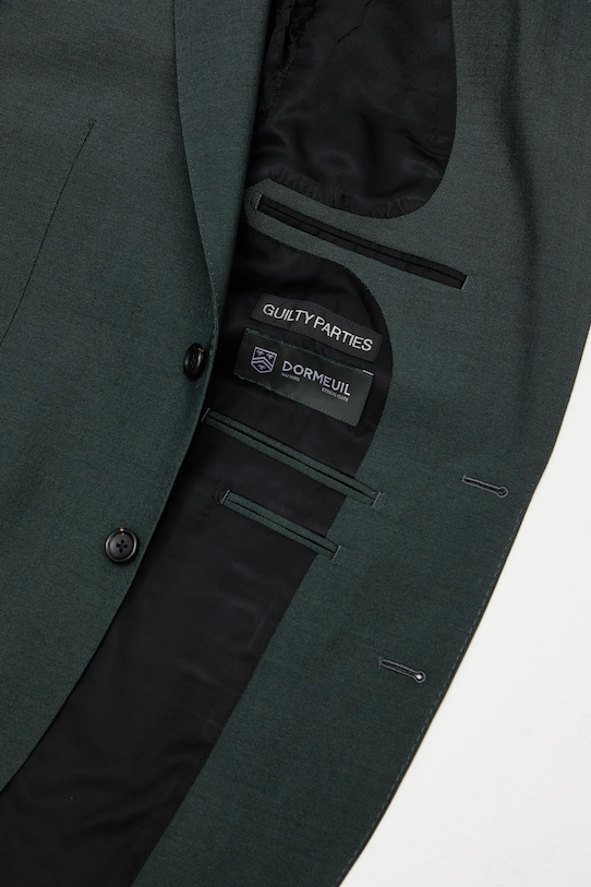 Вовняний піджак Wacko Maria Single Breasted 24FW.WMO.SU06 зелений