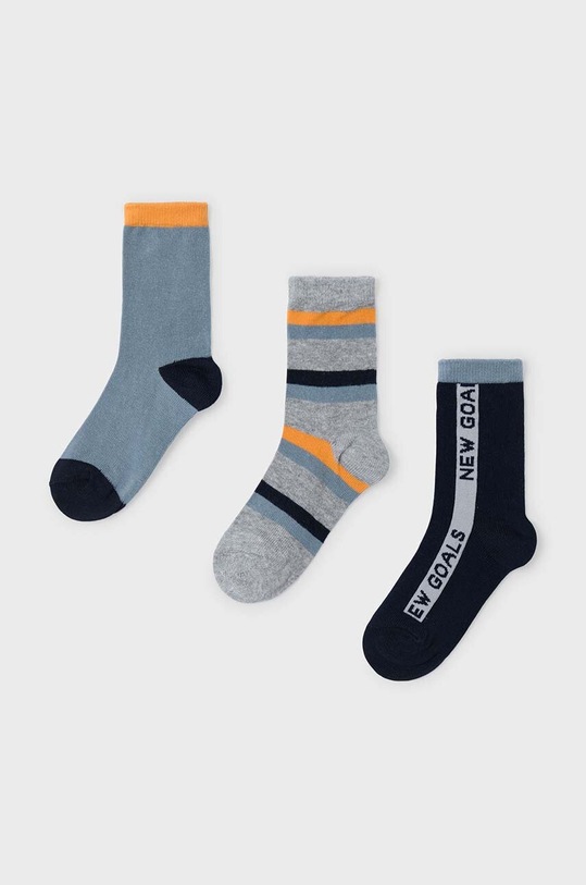 Mayoral skarpetki dziecięce 3-pack skarpetki krótkie pomarańczowy 10803.5J.Skarpetki.9BYH