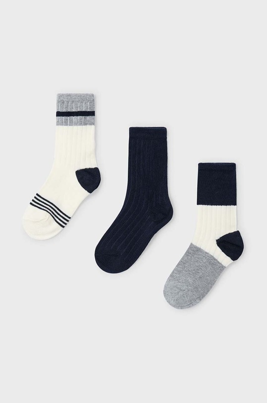 Detské ponožky Mayoral 3-pak krátke ponožky tmavomodrá 10805.5J.Skarpetki.9BYH