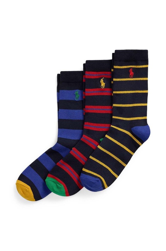 Polo Ralph Lauren skarpetki dziecięce 3-pack skarpetki długie granatowy 444960172001