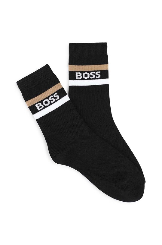 Chłopiec BOSS skarpetki dziecięce 3-pack J51585. czarny